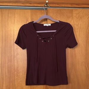 Aeropostale Maroon Top